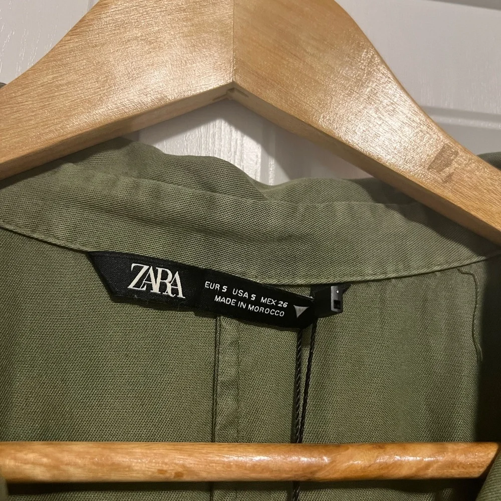 Zara Women’s Cargo Shirt Dress BNWT - Picture 6 of 8
